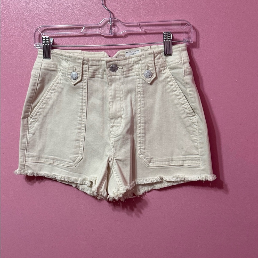 Kohl's High Waist Cream Shorts